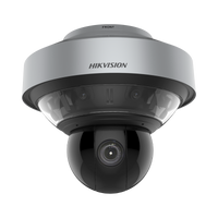 PanoVu Series / 1 PTZ 40X Zoom (4 Megapixel) + 8 Lentes 2.8 mm (Vista 360°) / Posicionamiento 3D / Autoseguimiento 3.0 / Deep Learning / IP67 / IK10 / WDR 120 dB / Micro SD