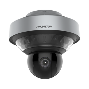 PanoVu Series / 1 PTZ 40X Zoom (4 Megapixel) + 8 Lentes 2.8 mm (Vista 360°) / Posicionamiento 3D / Autoseguimiento 3.0 / Deep Learning / IP67 / IK10 / WDR 120 dB / Micro SD