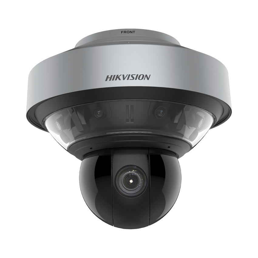 PanoVu Series / 1 PTZ 40X Zoom (4 Megapixel) + 8 Lentes 2.8 mm (Vista 360°) / Posicionamiento 3D / Autoseguimiento 3.0 / Deep Learning / IP67 / IK10 / WDR 120 dB / Micro SD