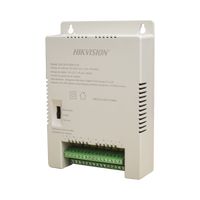 Fuente de Poder Regulada 12 Vcc / 13.5 Vcc / 15 Vcc para 16 Cámaras / 16 Amp (1 Amp por Salida) / Voltaje de Entrada 90 - 130 VCA / Soporta 4K / Modo para Largas Distancias