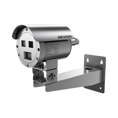 Bala IP Térmica Dual / Termico 7 mm (256 X 192) + Óptico 4 mm (4 MP) / Termométrica / Detección de Temperatura / IP68 / 30 mts IR / Antiexplosión / Anticorrosión