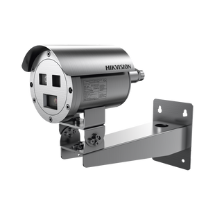 Bala IP Térmica Dual / Termico 9.7 mm (384 X 288) + Óptico 4 mm (4 MP) / Termométrica / Detección de Temperatura / IP68 / 30 mts IR / Antiexplosión / Anticorrosión