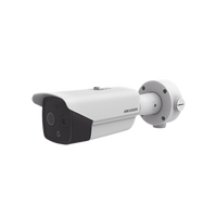 Bala IP Dual / Térmica 6.2 mm (160 x 120) / Óptico 8 mm (4 Megapixel) / DETECCIÓN DE PERSONAS 182 m /40 mts IR / Exterior IP67 / PoE / Termométrica / Detección de Temperatura / Sirena y Luz Inte / Micro SD 32 GB Incluida