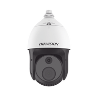 PTZ IP Dual / Lente Térmico 7 mm (384 X 288) / Lente óptico 32X (4 Megapixel) / 100 mts IR / WDR 120 dB / Exterior IP66 / MicroSD