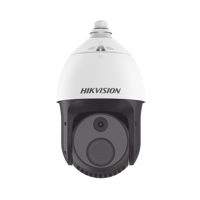 PTZ IP Dual / Lente Térmico 7 mm (384 X 288) / Lente óptico 32X (4 Megapixel) / 100 mts IR / WDR 120 dB / Exterior IP66 / MicroSD