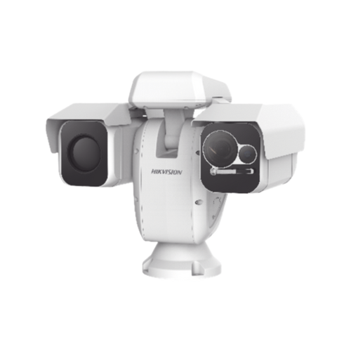 Punta de Poste IP Dual / Térmica 50 mm (384 X 288) + Óptico 40X (4 Megapixel) / 800 mts IR / IP66 / Detección de Temperatura / microSD