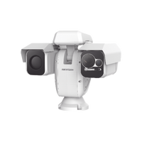 Punta de Poste IP Dual / Térmica 75 mm (384 X 288) + Óptico 4 MP 40X / 800 mts IR / IP66 / Detección de Temperatura / microSD