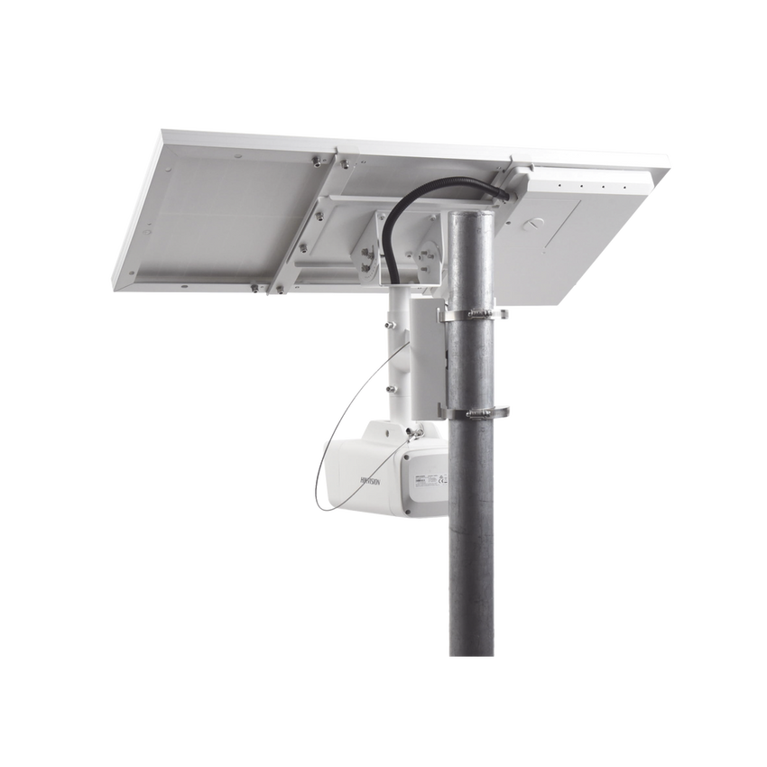 Kit Solar IP All in One / Cámara Bala ColorVu 4 Megapixel / Lente 4 mm / Panel Solar / Batería de Respaldo de Litio 23.2Ah (Hasta 24 Días) / Conexión 4G / Accesorios de Instalación