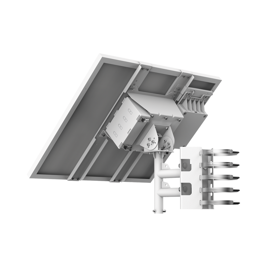 Kit Solar de alimentación / Panel Solar / Batería de Respaldo de Litio 360 Wh / 2 Salidas de 12 Vcd / Accesorios de Instalación / Uso en Exterior IP66