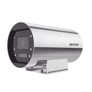 Bala IP 4 Megapixel / Lente Mot. 2.8 a 12 mm / Acero Inoxidable (304) / Altas Temperaturas (150°C) / Refrigeración por Aire / IP68 / Dual Light (30 mts IR + 20 mts Luz Blanca) / WDR 120 dB / ONVIF / PoE+ / Micro SD / Alarmas I/O / ACUSENSE