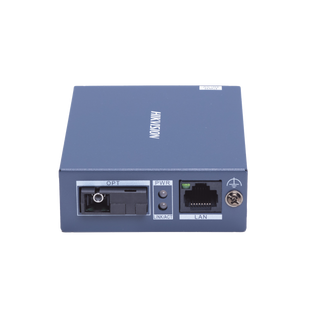 Convertidor de medios UTP/FIBRA ÓPTICA (RX) / 1000 Mbps / Monomodo / Hasta 3 KM / CONECTOR SC