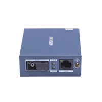Transceptor Fibra Óptica Gigabit / Monofibra Monomodo / 3 km Distancia / 10/100/1000 Mbps RJ45 / SC / Metal Industrial / 4 kV Protección Rayos / -20°C a 60°C