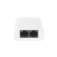 Extensor PoE+ (30 Watts Entrada) / 100 Mbps con 2 Salidas PoE+ (30 Watts Totales de Salida) / Uso Interior / Podemos Alimentar 2 Cámaras IP (Ver Modelos Compatibles)