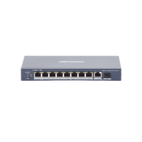 Switch PoE+ / No Administrable / 7 Puertos 1000 Mbps 802.3 af/at (30 W) / 2 Puertos 1000 Mbps Hi-PoE (90 W) / 1 Puertos 1000 Mbps Uplink / 1 Puerto SFP / Modo Extendido hasta 300 Metros / 110 Watts