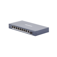 Switch PoE+ / No Administrable / 6 Puertos 10/100/1000 Mbps PoE+ / 2 Puertos 1000 PoE++(90 W) / 1 Puerto 1000 Mbps Uplink + 1 Puerto SFP / PoE hasta 250 Metros /  110 Watts