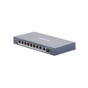 Switch PoE+ / No Administrable / 6 Puertos 10/100/1000 Mbps PoE+ / 2 Puertos 1000 PoE++(90 W) / 1 Puerto 1000 Mbps Uplink + 1 Puerto SFP / PoE hasta 250 Metros /  110 Watts