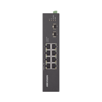 Switch Industrial No Administrable Gigabit / 6 Puertos Gigabit PoE+ (30 W) + 2 Puertos Gigabit PoE++ (60 W) / 2 Puertos SFP / 120 W Total / 48 a 57 VCD / Ideal para Proyectos / 300 Metros de Distancia