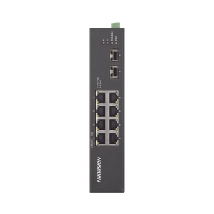 Switch Industrial No Administrable Gigabit / 6 Puertos Gigabit PoE+ (30 W) + 2 Puertos Gigabit PoE++ (60 W) / 2 Puertos SFP / 120 W Total / 48 a 57 VCD / Ideal para Proyectos / 300 Metros de Distancia