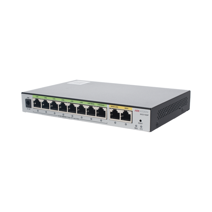 Router Gigabit PoE+ / Ideal para Access Point (AP) / 8 Puertos Gigabit PoE+ / 2 Puertos WAN / Hasta 200 clientes
