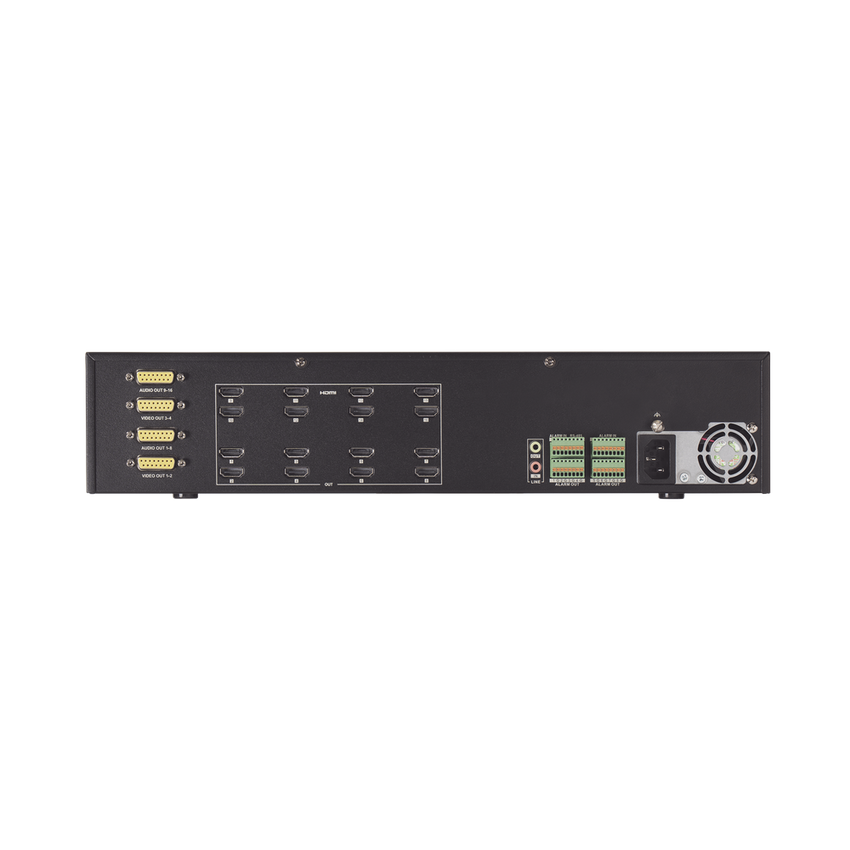 Decodificador de Vídeo de 16 Salidas HDMI 4K / Soporta hasta 256 canales de Vídeo Simultáneos / Videowall
