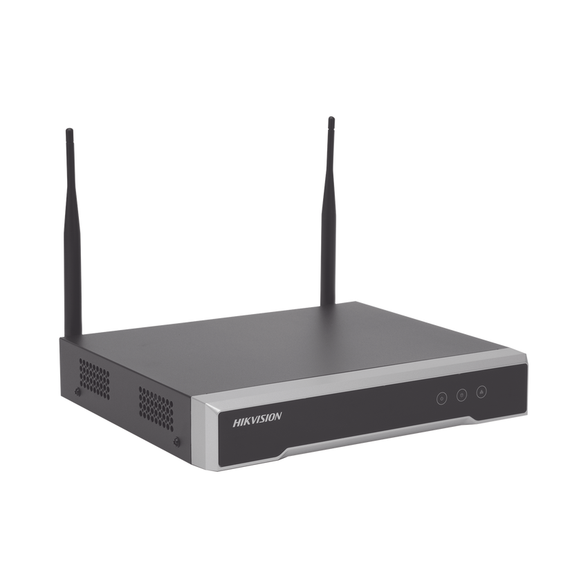 NVR 4 Megapixel / 4 canales IP / 1 Bahía de Disco Duro / 2 Antenas Wi-Fi / Salida de Vídeo Full HD