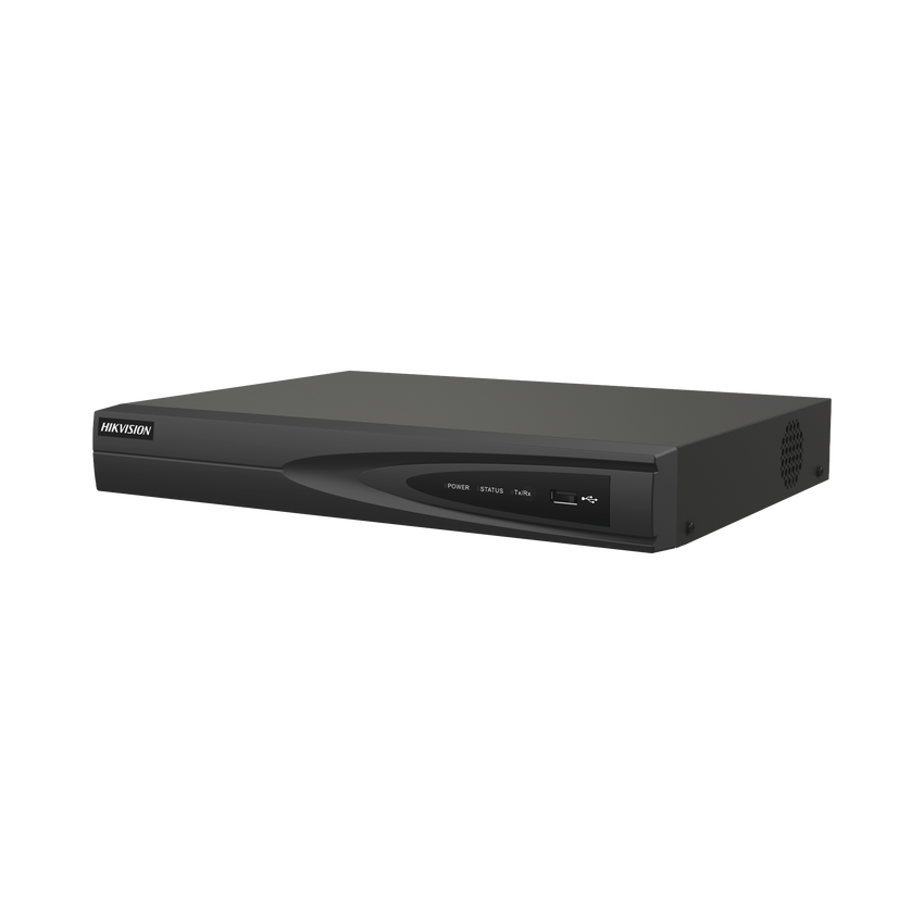 NVR 8 Megapixel (4K) (Compatible con Cámaras ACUSENSE) / 8 canales IP / 8 Puertos PoE+ / 1 Bahía de Disco Duro / Salida de Vídeo en 4K / 300 Metros PoE Modo Extendido