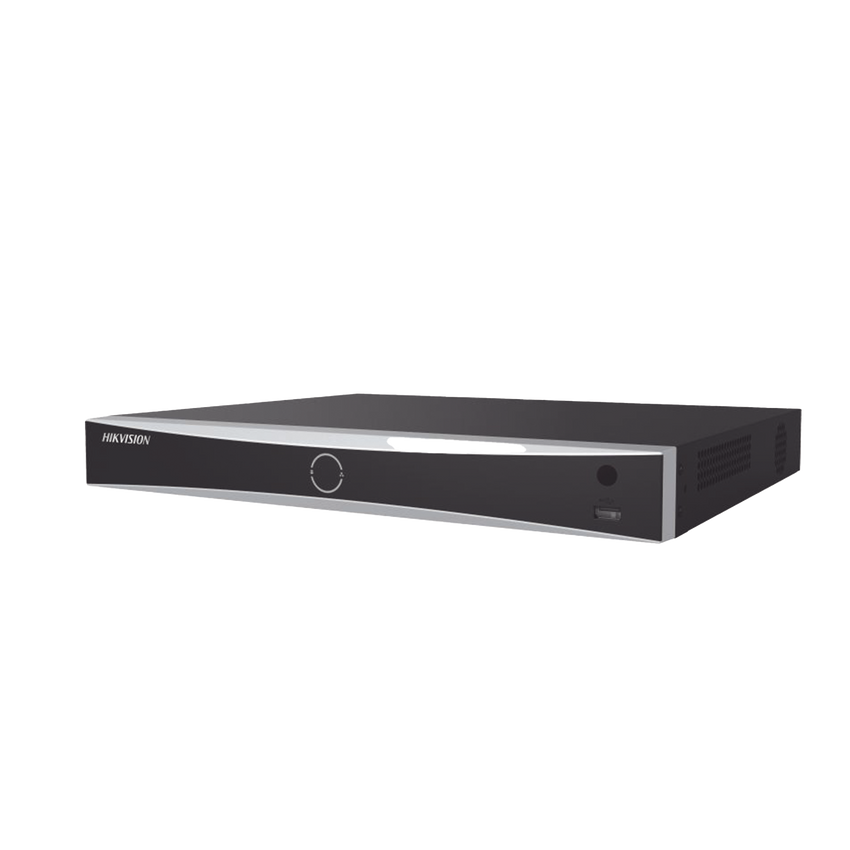 NVR 12 Megapixel (4K) / 16 Canales IP / 16 Puertos PoE+ / ACUSENSE / Reconocimiento Facial / POS / 2 Bahías de Disco Duro / HDMI en 4K / Alarmas I/O