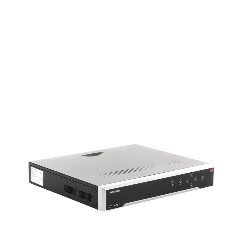 [Doble Poder de Decodificación] NVR 32 Megapixel (8K) / 32 Canales IP / 16 Puertos PoE+ / AcuSense / ANPR / Conteo de Personas / Heat Map / 4 Bahías de Disco Duro  / HDMI en 8K / Soporta POS / Alarmas I/O / 2 Salidas HDMI / Smart Search