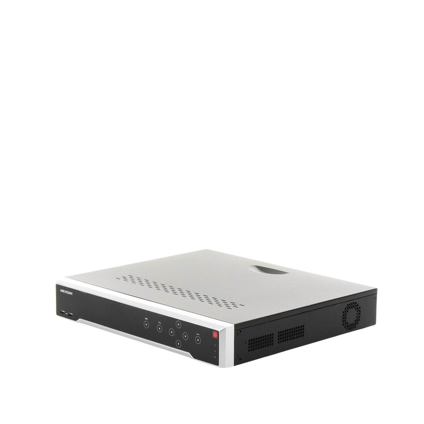 [Doble Poder de Decodificación] NVR 32 Megapixel (8K) / 32 Canales IP / 16 Puertos PoE+ / AcuSense / ANPR / Conteo de Personas / Heat Map / 4 Bahías de Disco Duro  / HDMI en 8K / Soporta POS / Alarmas I/O / 2 Salidas HDMI / Smart Search
