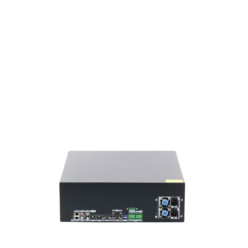 [Doble Poder de Decodificación] NVR 32 Megapixel (8K) / 128 Canales IP / AcuSense / ANPR / Conteo de Personas / 16 Bahías de Disco Duro / 2 Tarjetas de Red / Soporta RAID con Hot Swap / 2 HDMI en 8K / POS / Alarmas I/O  / Smart Search