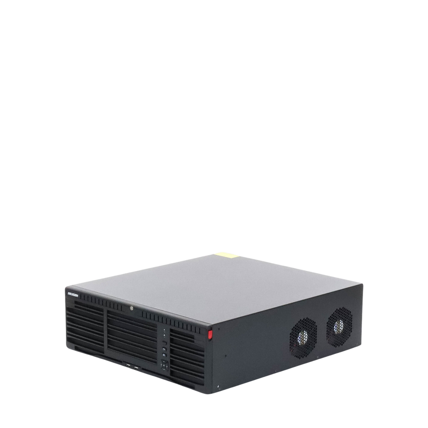 [Doble Poder de Decodificación] NVR 32 Megapixel (8K) / 128 Canales IP / AcuSense / ANPR / Conteo de Personas / 16 Bahías de Disco Duro / 2 Tarjetas de Red / Soporta RAID con Hot Swap / 2 HDMI en 8K / POS / Alarmas I/O  / Smart Search
