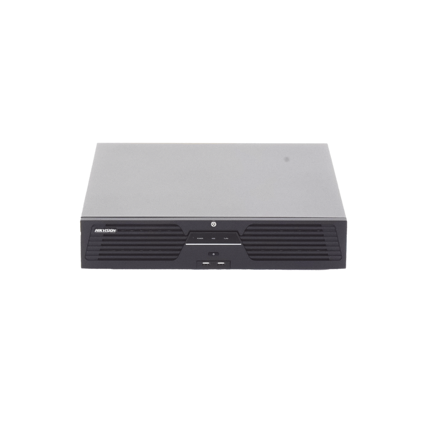 [Doble Poder de Decodificación] NVR 32 Megapixel (8K) / 32 Canales IP / AcuSense / ANPR / Conteo de Personas / Heat Map / 8 Bahías de Disco Duro / 2 Tarjetas de Red / Soporta RAID con Hot Swap / 2 HDMI en 8K / Soporta POS / Alarmas I/O / ACU
