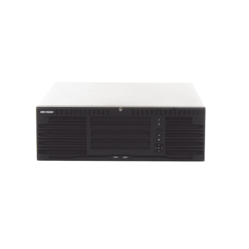 [Doble Poder de Decodificación] NVR 32 Megapixel (8K) / 64 Canales IP / AcuSense / ANPR / Conteo de Personas / Heat Map / 16 Bahías de Disco Duro /  Soporta RAID con Hot Swap / 2 HDMI en 8K / Soporta POS / Alarmas I/O  / Smart Search