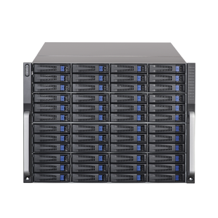 Servidor de Almacenamiento Cluster / 48 Bahías de Disco Duro / Controlador Simple / Graba 600 Canales IP / Fuente Redundante