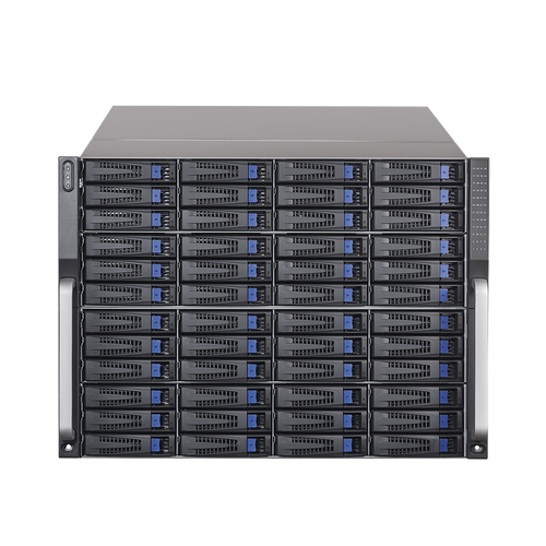 Servidor de Almacenamiento Cluster / 48 Bahías de Disco Duro / Controlador Simple / Graba 600 Canales IP / Fuente Redundante
