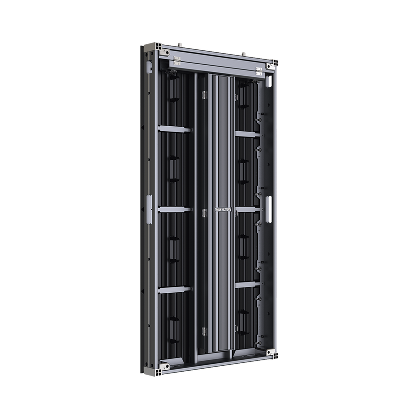 Unidad de Pantalla LED Exterior / Pixel 3.9 mm / Resolución 128 X 256 / Estructura de Aluminio / Protección IP66 / Montaje en Pared y Suelo / Conector de Aviación / Alta Eficiencia de Disipación de Calor / SMD Triad LED