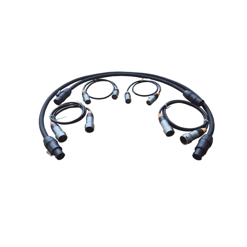 Kit de Cables de Interconexión para Paneles LED de Exterior / Datos y Corriente / Compatible con Familia CD-1AAB y CD-2APA