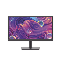 Monitor LED Full HD (1920 X 1080) de 21.5" / Ideal para CCTV, Oficina y Hogar / Entrada HDMI-VGA / Montaje VESA (75 X 75) / Uso 24/7 / Backlight E-LED / 100 Hz / Ultra Delgado / Bocinas Integradas