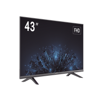Monitor LED Full HD 43" / Ideal para Oficina y Hogar / Uso 24-7 / Entrada HDMI/VGA/USB / Compatible con Montaje VESA (200 X 200) / Bocinas Integradas