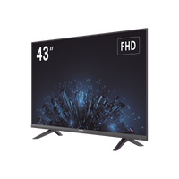 Monitor LED Full HD 43" / Ideal para Oficina y Hogar / Uso 24-7 / Entrada HDMI/VGA/USB / Compatible con Montaje VESA (200 X 200) / Bocinas Integradas