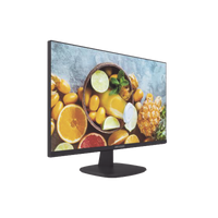 Monitor LED 4K de 27" / Ideal para CCTV, Oficina y Hogar / Entrada HDMI-DP / Montaje VESA (100 X 100) / Uso 24/7 / Backlight E-LED / Ultra Delgado