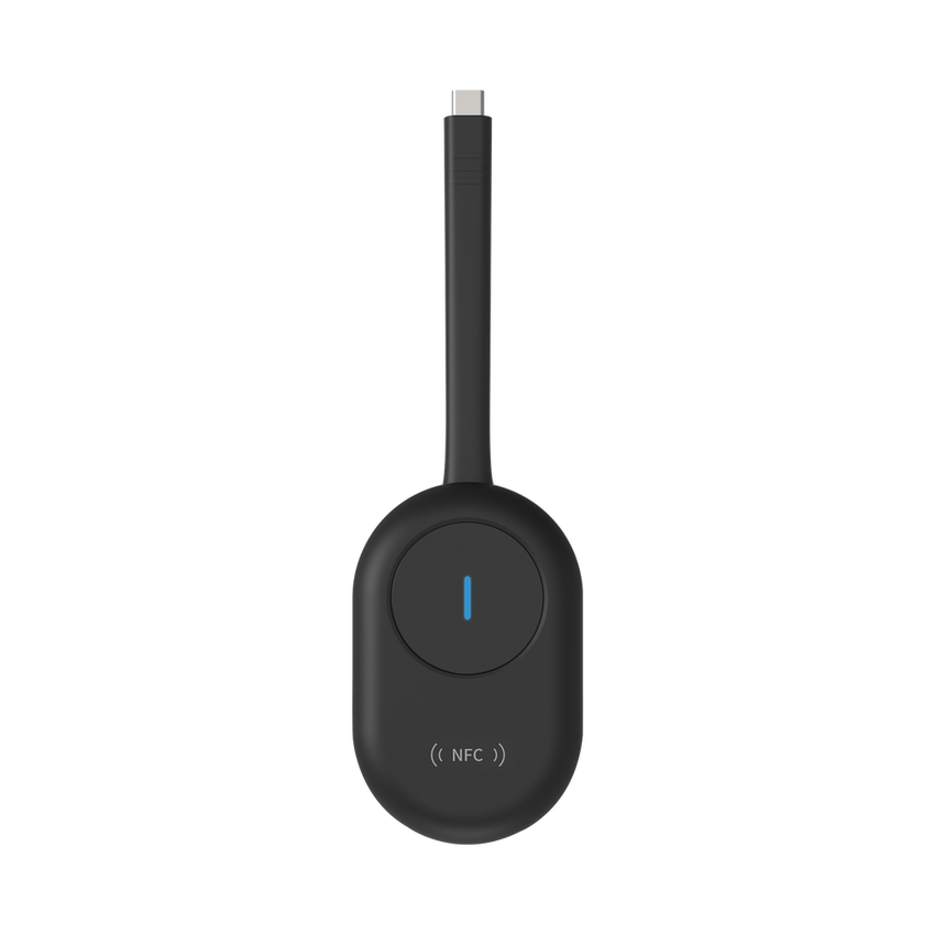 Dongle (Adaptador) de Proyección Inalambrica Para Pantallas Interactivas HIKVISION Serie DS-D5CxxRB/B / Compatible con Windows y Mac / Conector Tipo C (Incluye Adaptador USB-A - USB-C)