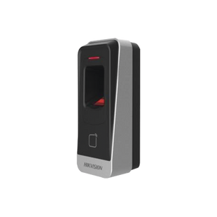 Lector esclavo MIFARE IP65 / Huella Digital / Lector de Tarjetas de Proximidad MiFare / RS-485 / Interior y Exterior / Requiere Panel de Control de Acceso Serie DS-K26 y DS-K27