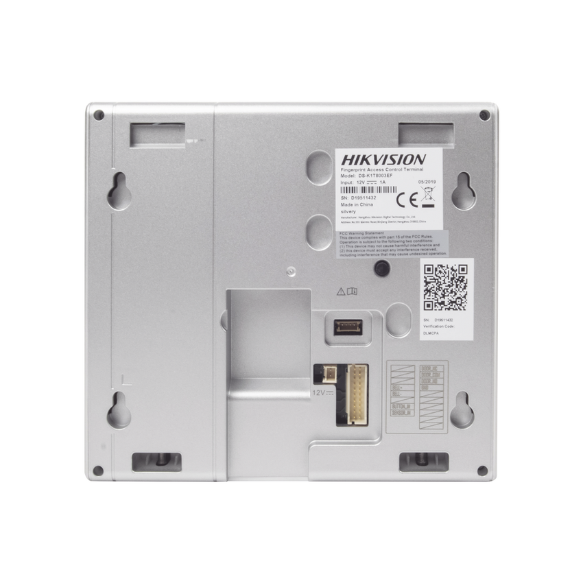 Terminal de Control de Acceso y Asistencia compatible con APP Hik-Connect (P2P) / Lectura de Huella y de Tarjetas EM / Soporta hasta 1000 Huellas / Relevador para Chapa / Software iVMS4200