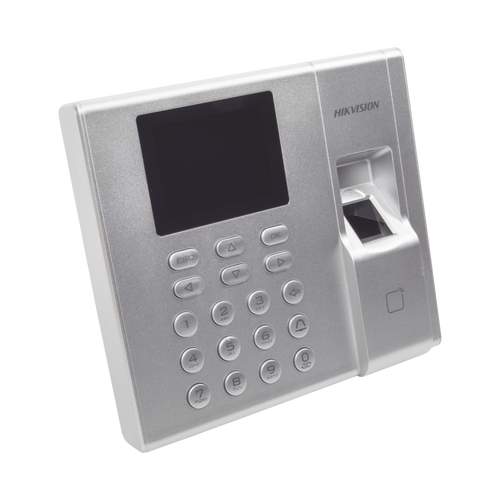 Terminal de Control de Acceso y Asistencia compatible con APP Hik-Connect (P2P) / Lectura de Huella y de Tarjetas EM / Soporta hasta 1000 Huellas / Relevador para Chapa / Software iVMS4200