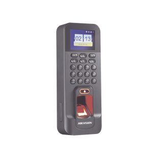Biométrico WiFi de Acceso y Asistencia Compatible con APP Hik-Connect (P2P) / Soporta Biometrico Esclavo RS-485 / Lectura de Huella y Tarjetas EM / TCP/IP / 150,000 Eventos / Relevador para Chapa y Reportes de Asistencia