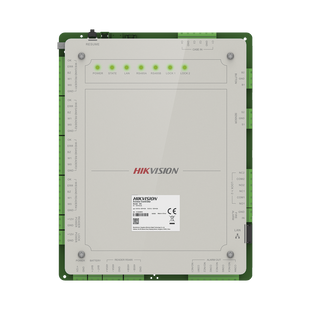 Controlador de Acceso 2 Puertas Administrable en la Nube con Hik-Connect Teams / Interfaz Web / 4 Lectores de Huella o Tarjeta / 100,000 Tarjetas / 10,000 Huellas / Incluye Gabinete y Fuente de Alimentación 12 Vcd 8 A / Soporta Batería de Re