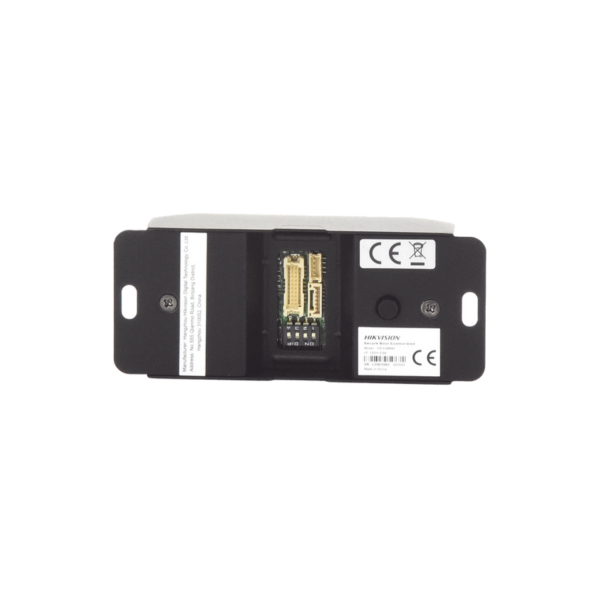 Módulo esclavo para instalaciones SEGURAS en Controles de Acceso Hikvision / Compatible con Biometricos Faciales Min Moe / Conexión RS-485  /  Soporta botón de salida y chapa.