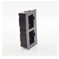 Base de 2 Espacios para EMPOTRAR Módulos de Videoporteros Hikvision