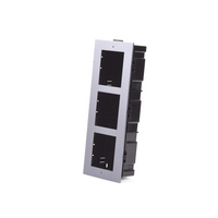 Base de 3 Espacios para EMPOTRAR Módulos de Videoporteros Hikvision